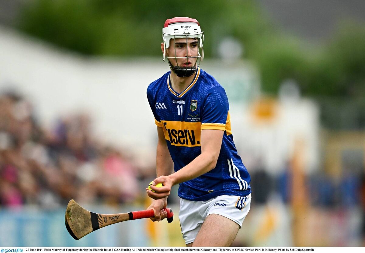 SKIPPER: Euan Murray, in the blue and gold of Tipperary, will lead Thurles CBS. Pic: Seb Daly/Sportsfile