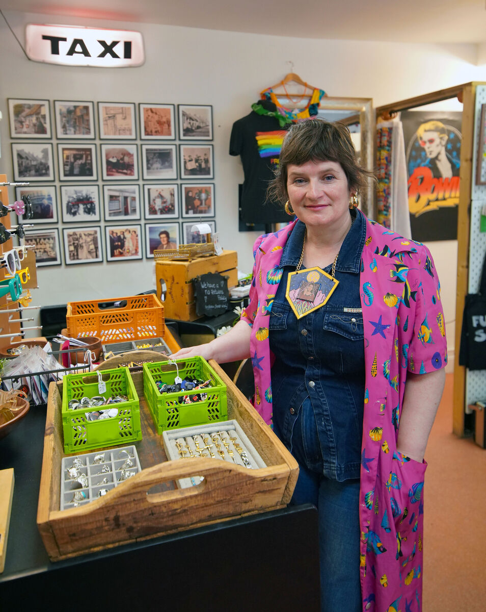 Hazel O'Malley of 'Hazel's Nuts About Vintage' on Glebe Lane, Killarney. Picture: Valerie O'Sullivan