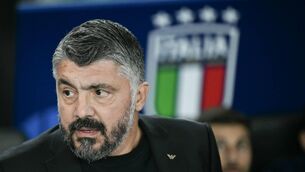<p>SWEATING: Italy's head coach Gennaro Gattuso is facing the likelihood of another play off to get to the 2026 World Cup finals. Pic: Stefano Rellandini, Getty Images</p>