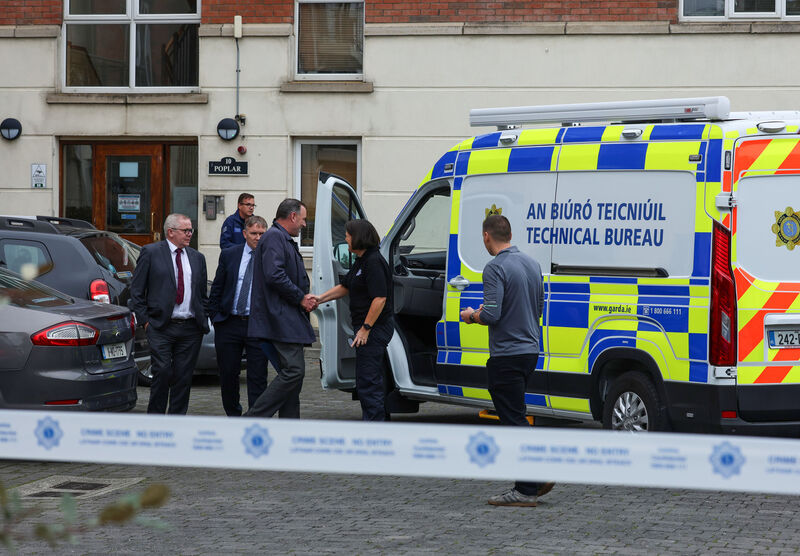 Gardaí at an block at the scene of a fatal incident an an apartment in the Grattan Wood complex in Donaghmede, Dublin. Picture: Colin Keegan, Collins, Dublin. Gardaí at an block at the scene of a fatal incident an an apartment in the Grattan Wood complex in Donaghmede, Dublin. Picture: Colin Keegan, Collins, Dublin.