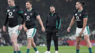 <p>Ireland head coach Andy Farrell. Pic: Brian Lawless/PA Wire.</p>