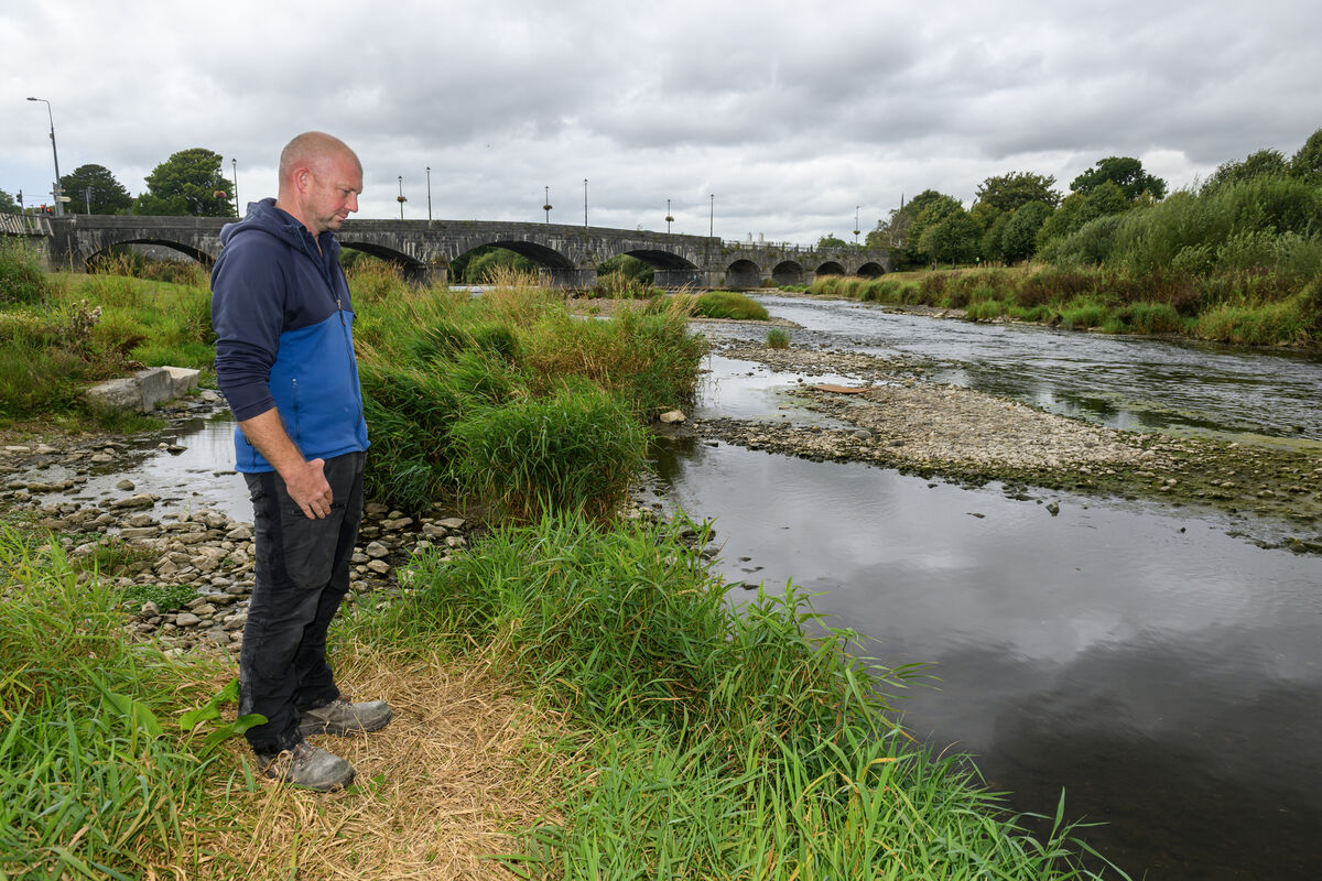 Killavullen Angling Club chairman and fishery owner Conor Arnold viewing the devastated Munster Blackwater after Ireland's worst ever fish kill in early August. Picture: Dan Linehan Killavullen Angling Club chairman and fishery owner Conor Arnold viewing the devastated Munster Blackwater after Ireland's worst ever fish kill in early August. Picture: Dan Linehan