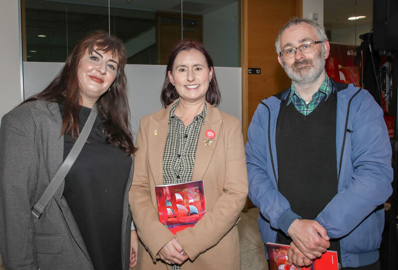 Naomh Looney, Gillian Hennessy and Chris O'Neill. Naomh Looney, Gillian Hennessy and Chris O'Neill.