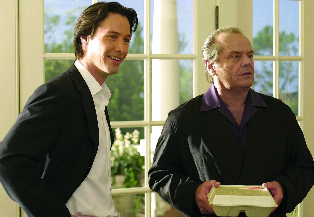 Keanu Reeves and Jack Nicholson in 'Something's Gotta Give'.