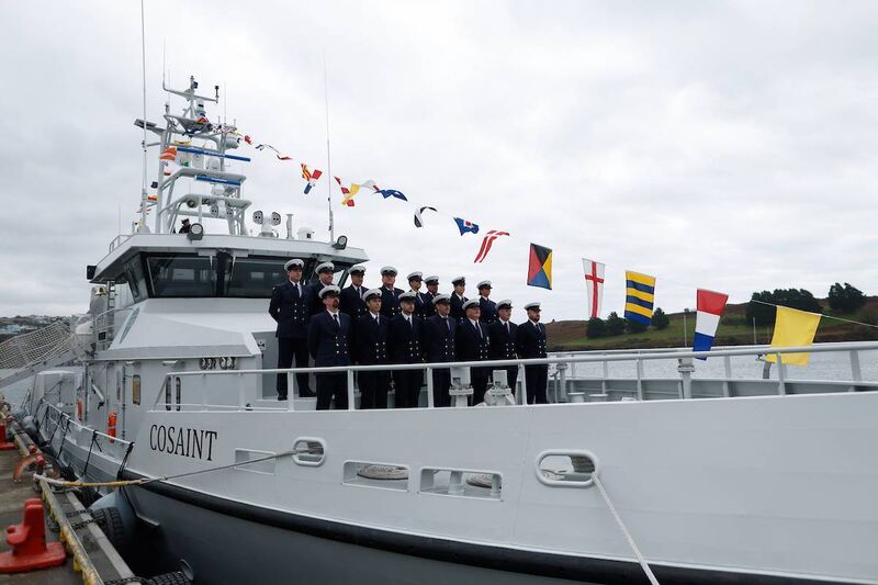 The vessel was officially named and commissioned at a ceremony in Kinsale on Thursday. Picture: Revenue