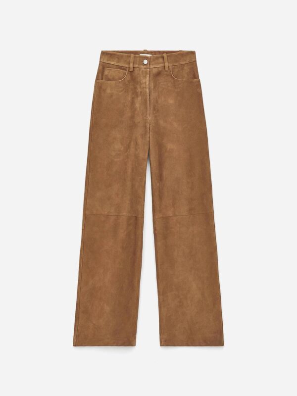 Relaxed suede trousers, Arket, €419