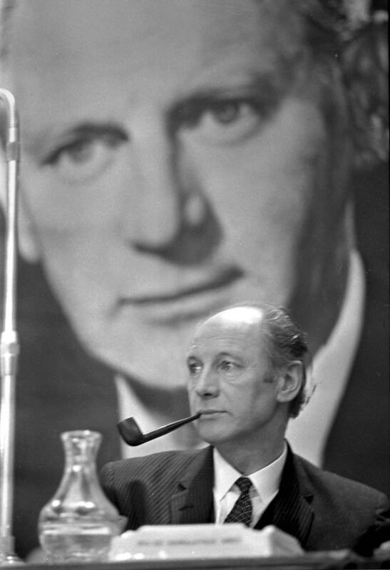 Then party leader and taoiseach Jack Lynch at the Fianna Fáil ard fheis at the Mansion House in Dublin in February 1971. Picture: Irish Examiner Archive