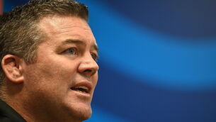 <p>Ireland assistant coach John Fogarty during a Ireland Rugby media conference at the IRFU High Performance Centre in Dublin. Photo by David Fitzgerald/Sportsfile</p>