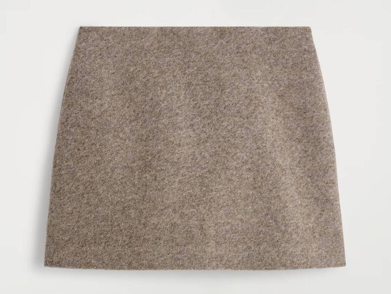 Boiled Wool-Blend Mini Skirt, €79, COS Boiled Wool-Blend Mini Skirt, €79, COS