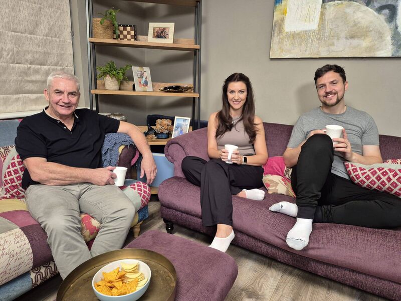 Paudie, Aoife, and Andrew Moloney on Gogglebox Ireland
