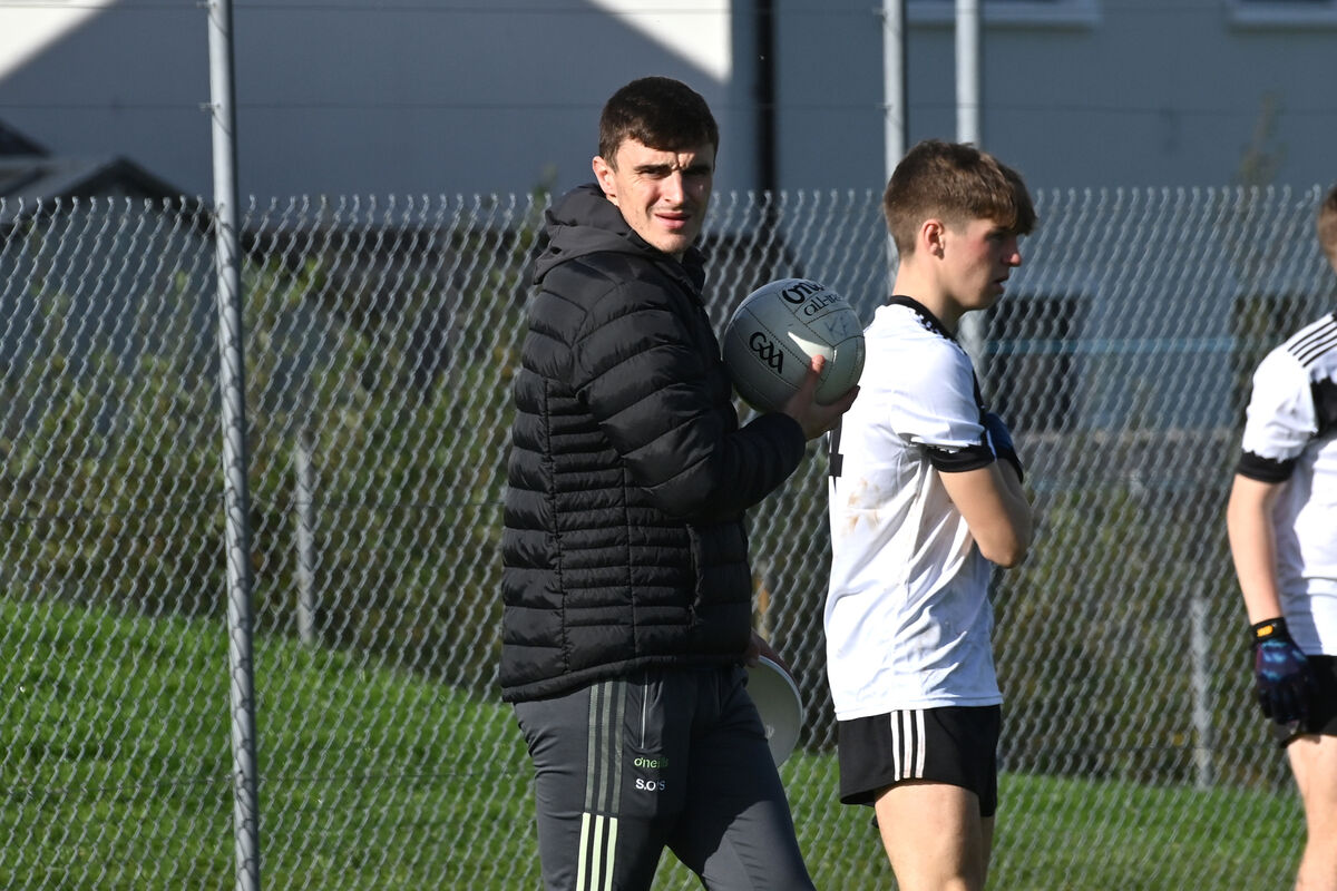 Kerry star and Kenmare coach Seán O'Shea at the Corn Ui Mhuiri clash in Cloughduv. Pic: Dan Linehan