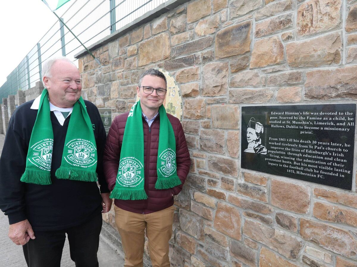 Author Mike Hennessy and Minister Patrick O'Donoghue. Pic: Brendan Gleeson.