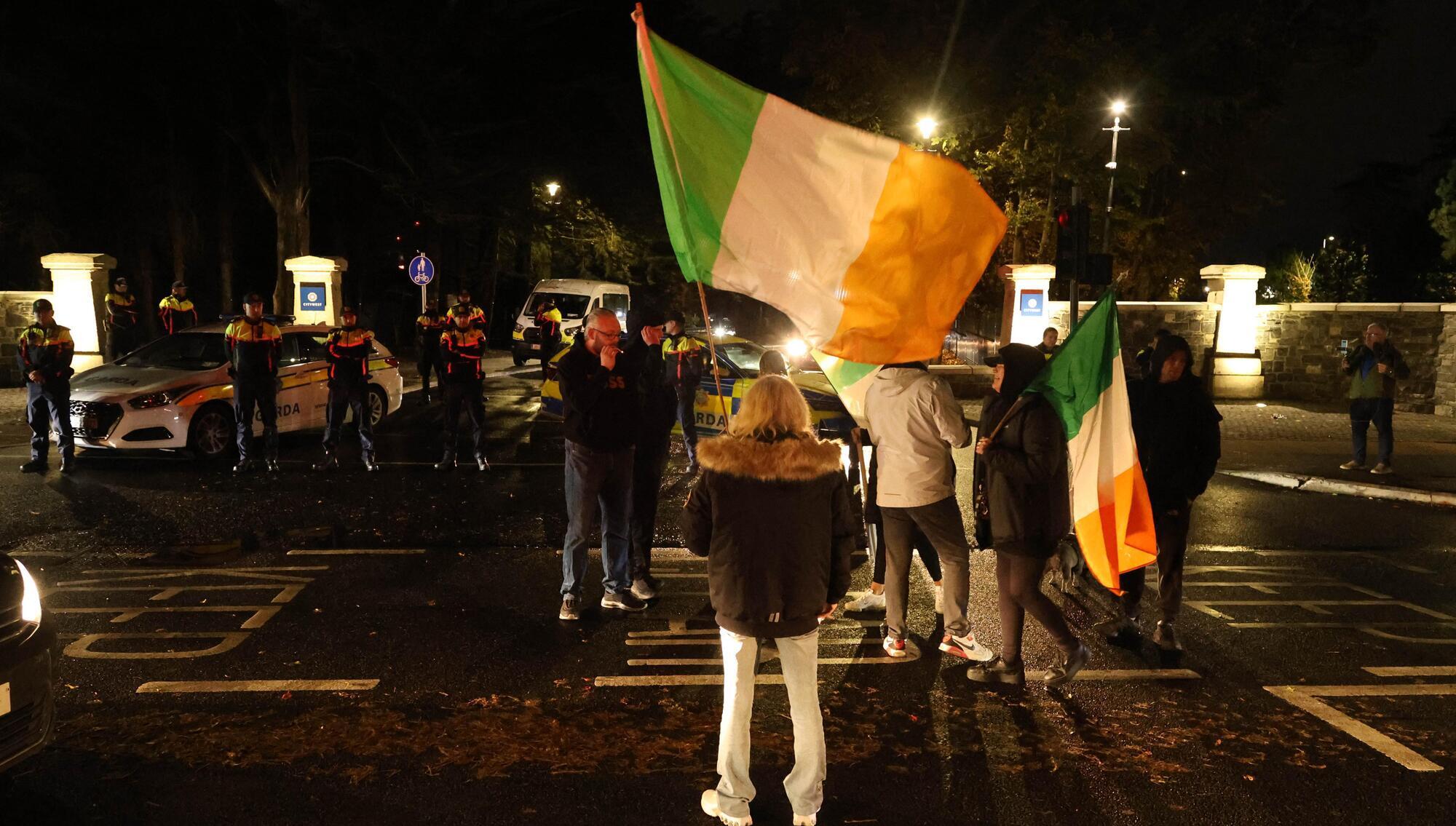 You're not protecting women and children with violent protests