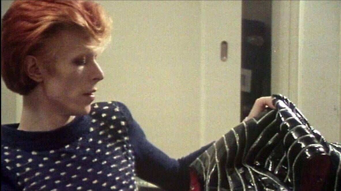 David Bowie in Cracked Actor. David Bowie in Cracked Actor.