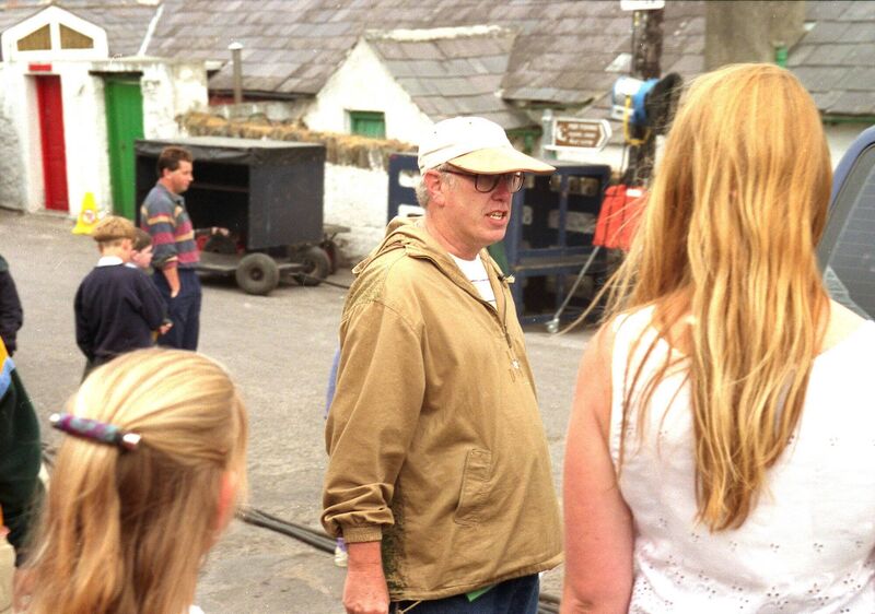 Director Thom Eberhardt calling the shots on the shoot for 'Divine Rapture' in Ballycotton, Co Cork, in July 1995. Picture: Irish Examiner Archive
