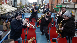 <p class="contextmenu internal_Caption">TBL8 Brass performing live on the Jazz Bus during the Guinness Cork Jazz Festival this weekend. The festival runs until Monday. For more see guinnesscorkjazz.com @guinnesscorkjazz. Picture: Darragh Kane</p> <p class="contextmenu internal_Caption">TBL8 Brass performing live on the Jazz Bus during the Guinness Cork Jazz Festival this weekend. The festival runs until Monday. For more see guinnesscorkjazz.com @guinnesscorkjazz. Picture: Darragh Kane</p>