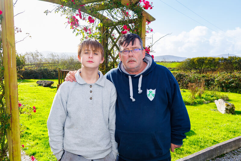  Maurice O'Connell with his son Jason: 'He went from a bright, bubbly boy of 11 years of age to a child that was depressed, anxious, had tics, was sometimes violent and everything else' Picture: Alan Landers.