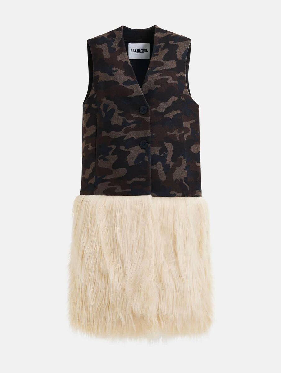 Furry gilet, Essentiel Antwerp, €365 Furry gilet, Essentiel Antwerp, €365
