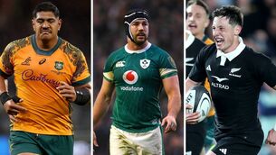 <p>Australia's Will Skelton, Ireland's Caelan Doris, and New Zealand's Cam Roigard. Pics: Getty and Sportsfile</p>