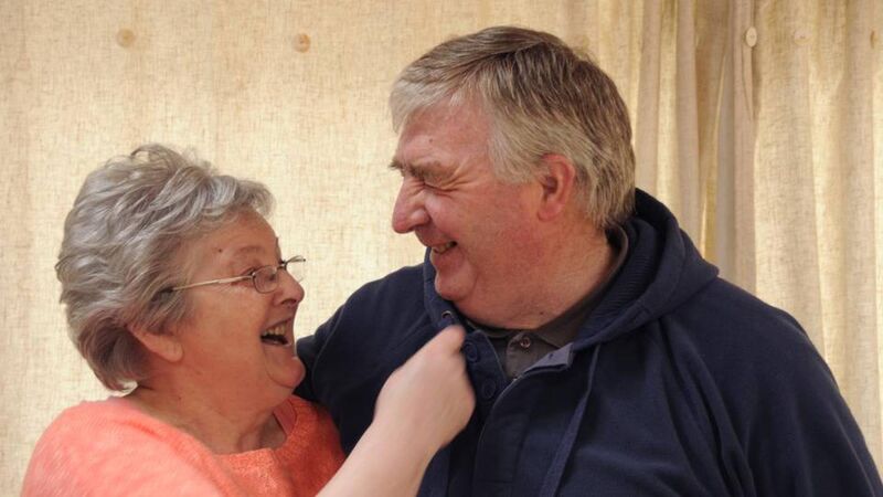 Mary McGee with her husband Séamus. Mary McGee with her husband Séamus.