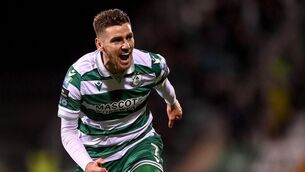 <p>WATT A GOAL: Dylan Watts celebrates scoring Shamrock Rovers' league clincher. Pic: Stephen McCarthy/Sportsfile</p>