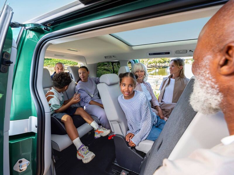 The VW spacious interior The VW spacious interior