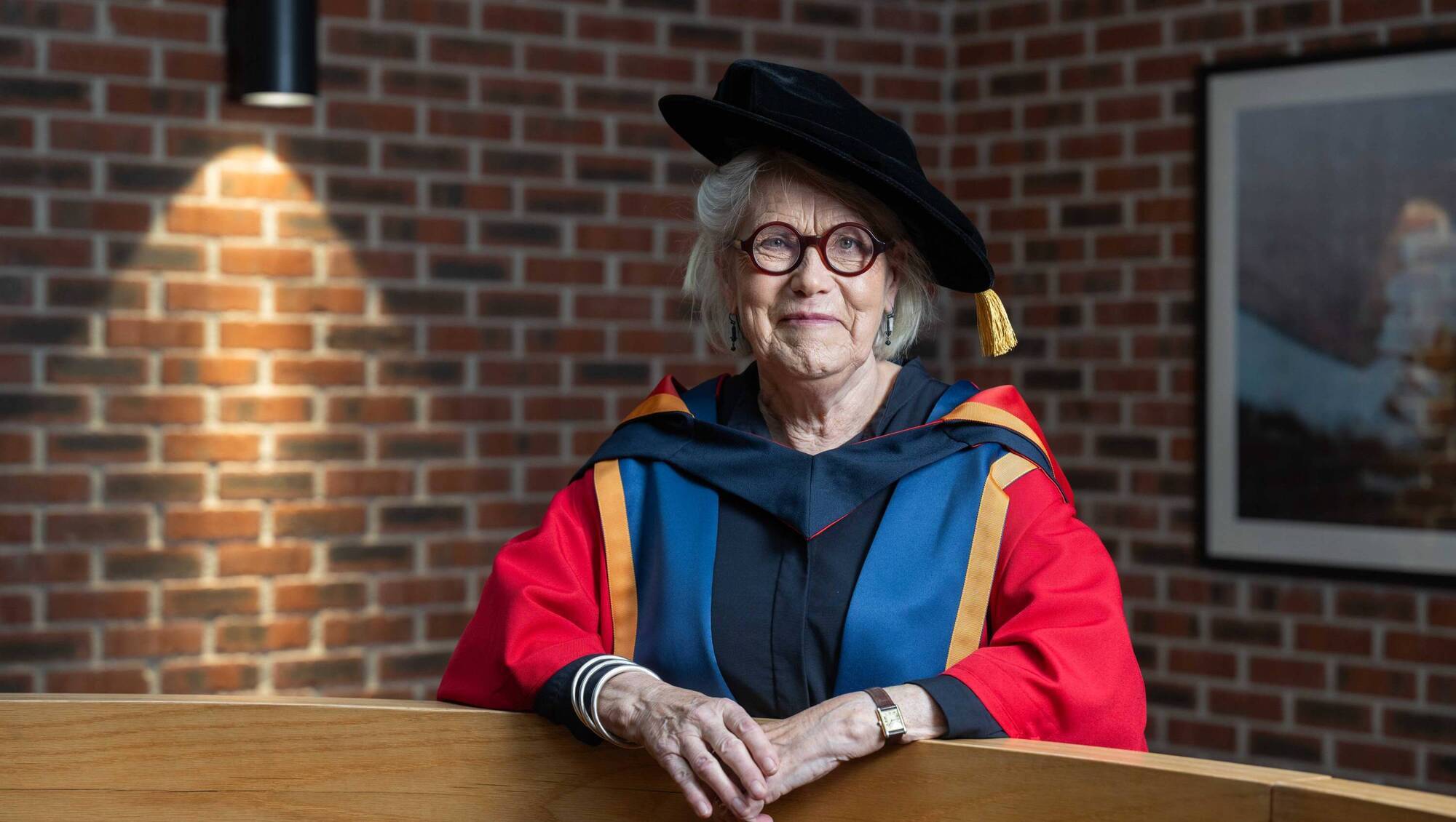 Culinary pioneer Darina Allen, who co-founded Ballymaloe Cookery School in 1983 and, more recently, the Ballymaloe Organic Farm School, was conferred with an Honorary Doctorate by Munster Technological University (MTU) on Friday. Picture: Joleen Cronin.