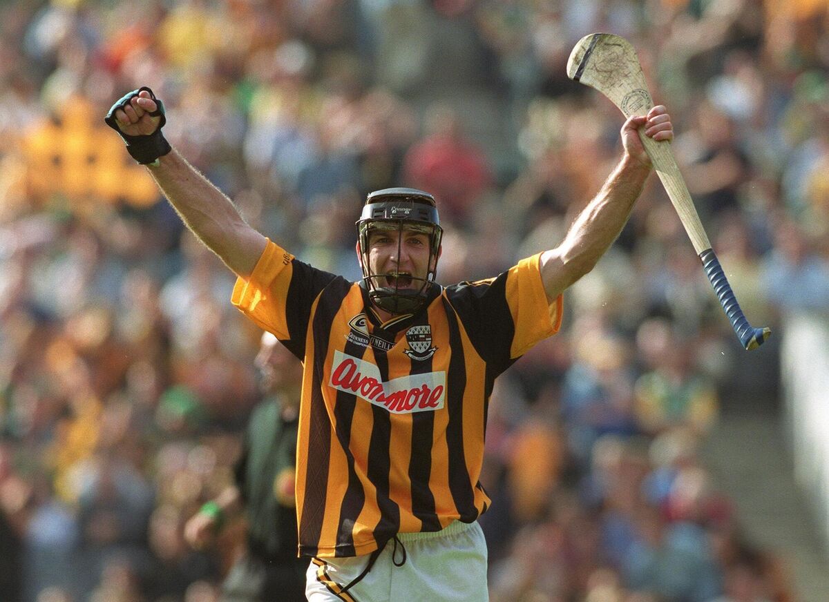 Kilkenny hurler DJ Carey celebrating victory in his pomp after the 2000 All-Ireland Hurling Final against Offaly. Picture: INPHO/Lorraine O'Sullivan