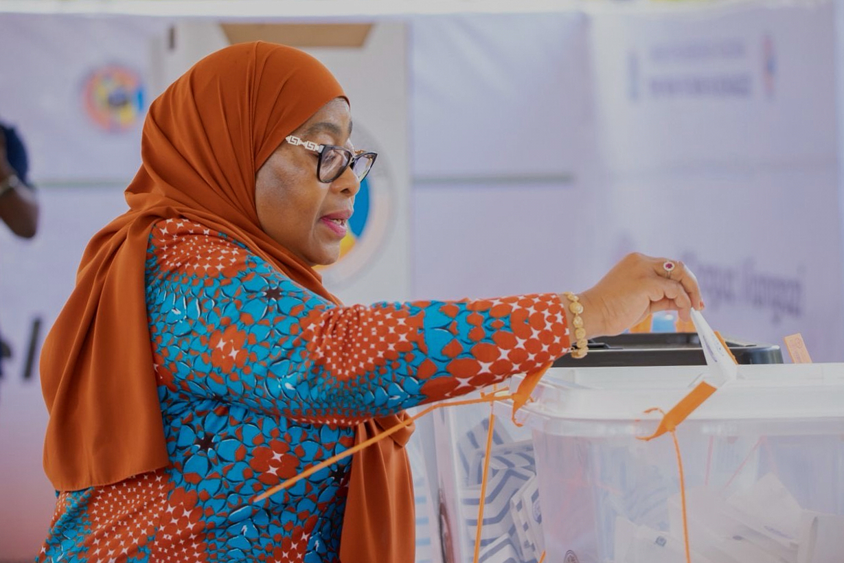 Tanzania president wins disputed election with more than 97% of vote