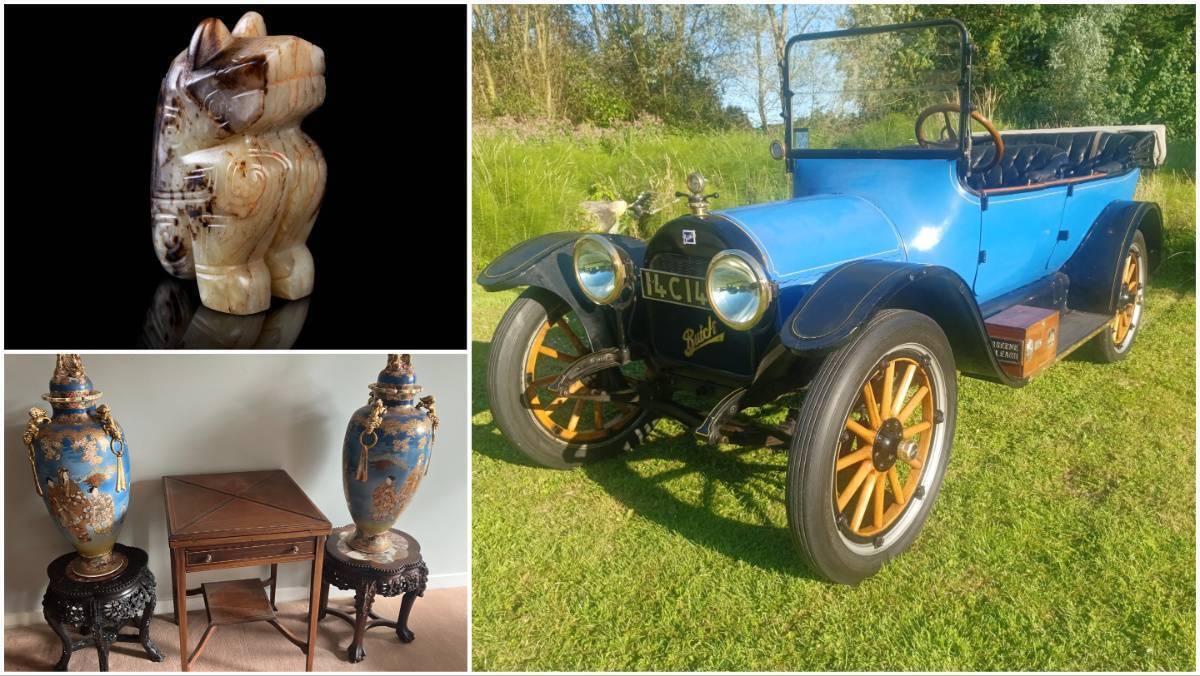 Antiques: A Buick, a bear and a breakfast table up for auction