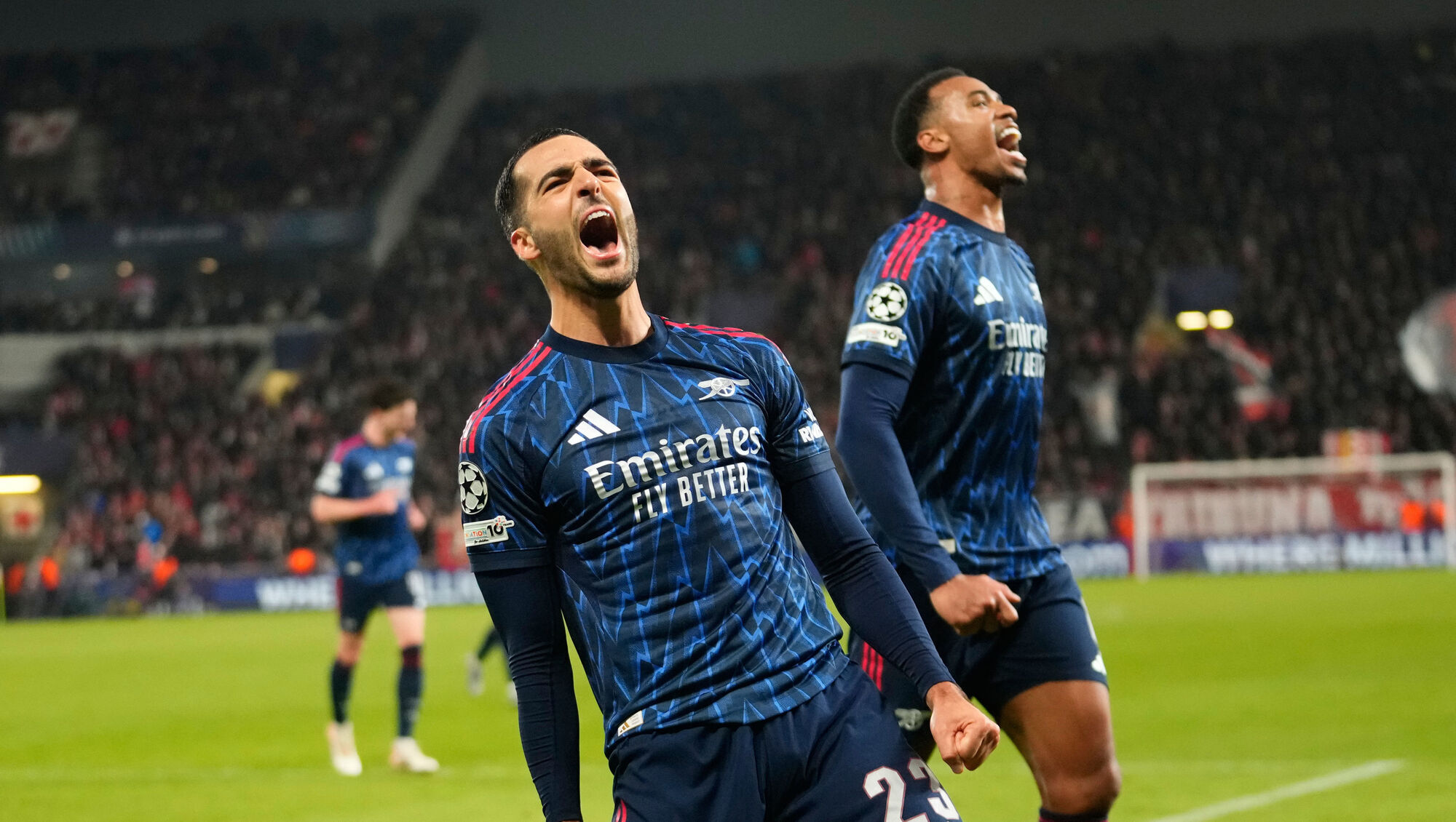 Saka and Merino star as ruthless Arsenal maintain perfect Champions League start
