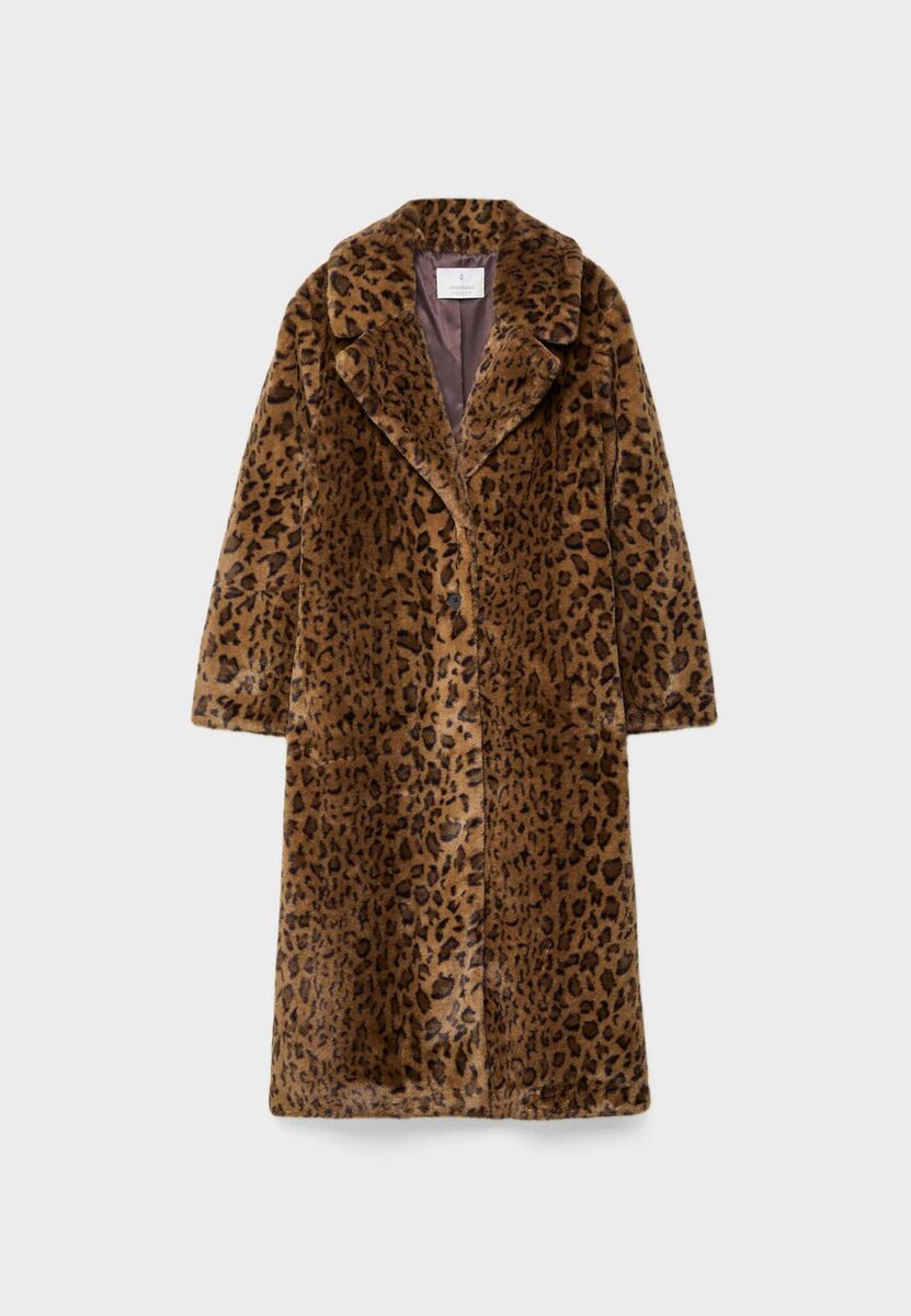 Leopard Print Coat, €79.99, Stradivarius.