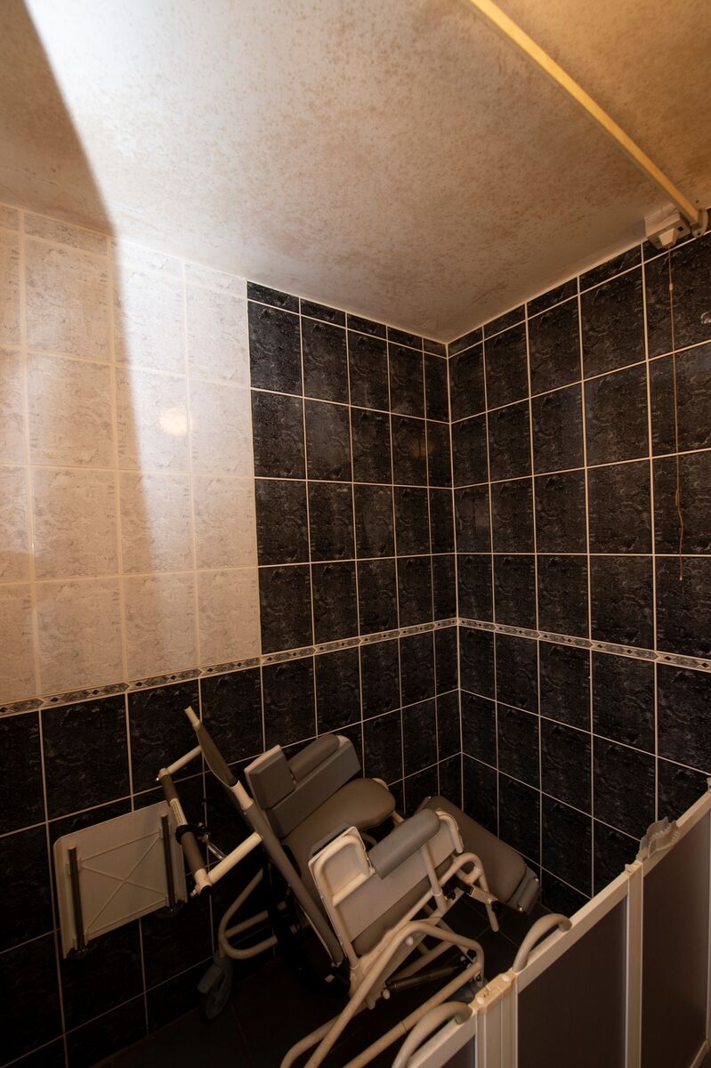 Inadequate room in the bathroom
