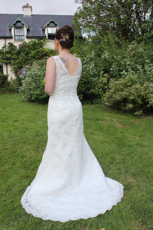 Shona Donovan Thoma in the gardens of the family home in Kenmare on her wedding day Shona Donovan Thoma in the gardens of the family home in Kenmare on her wedding day