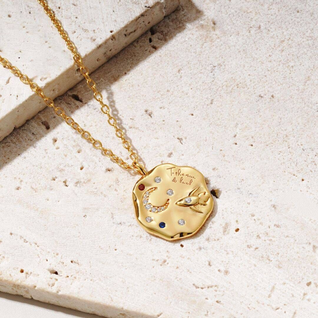To the moon & back necklace, Mettle & Bloom, €95 To the moon & back necklace, Mettle & Bloom, €95