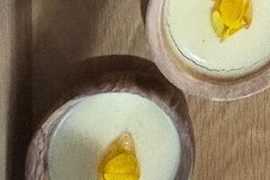 Lemon Posset with Gorse Flowers