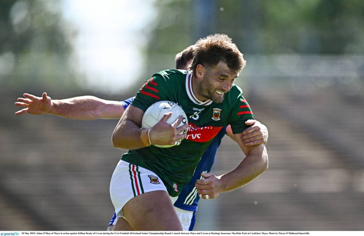 Mayo footballer Aidan O'Shea. Pic: Piaras Ó Mídheach/Sportsfile
