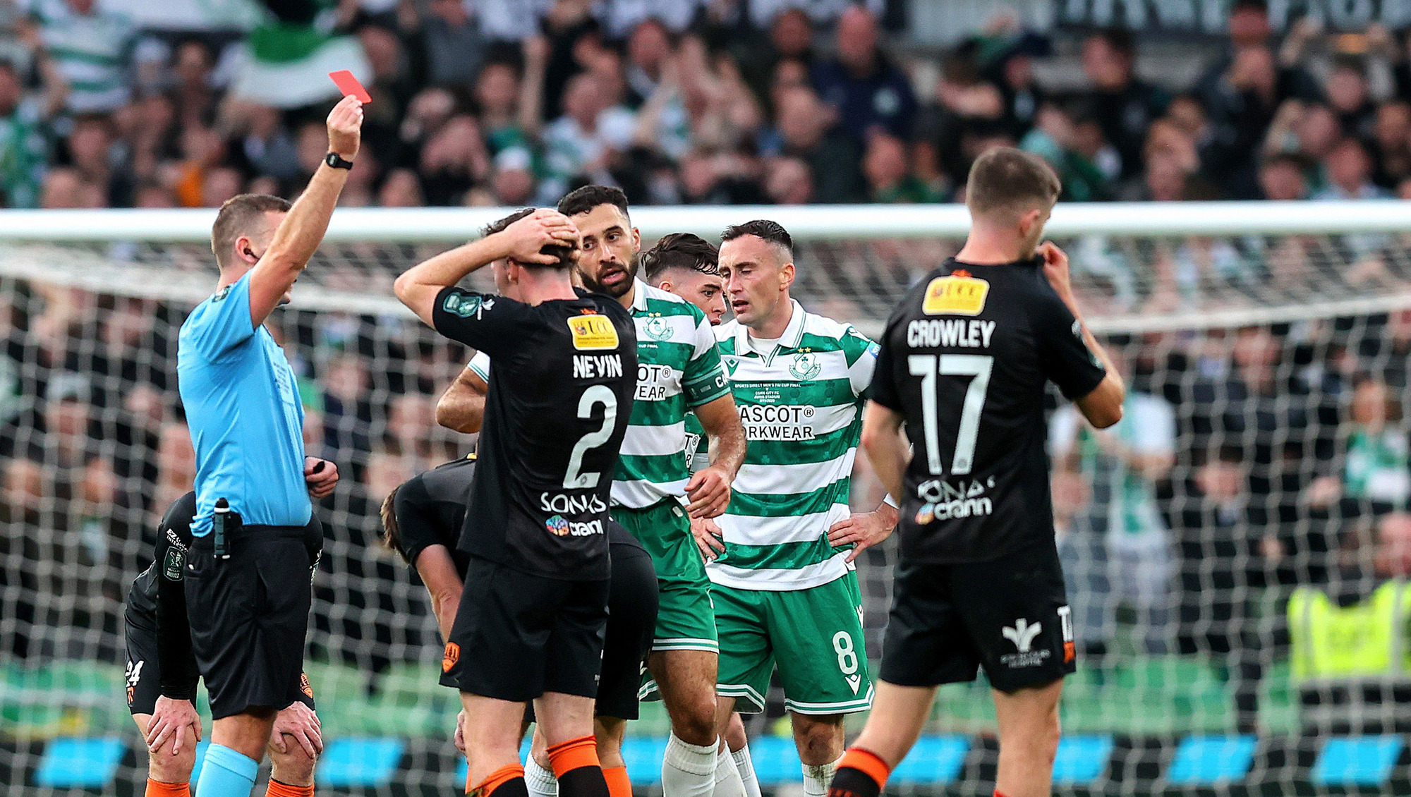 Red card changes everything as Cork City defiance falls short