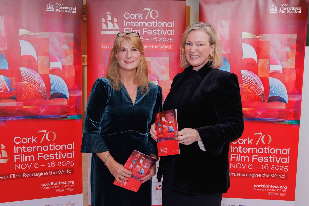Rachel Allen and Fiona Clark, Festival Director and CEO, at the launch of the 70th Cork International Film Festival at City Hall, Cork city. Rachel Allen and Fiona Clark, Festival Director and CEO, at the launch of the 70th Cork International Film Festival at City Hall, Cork city.