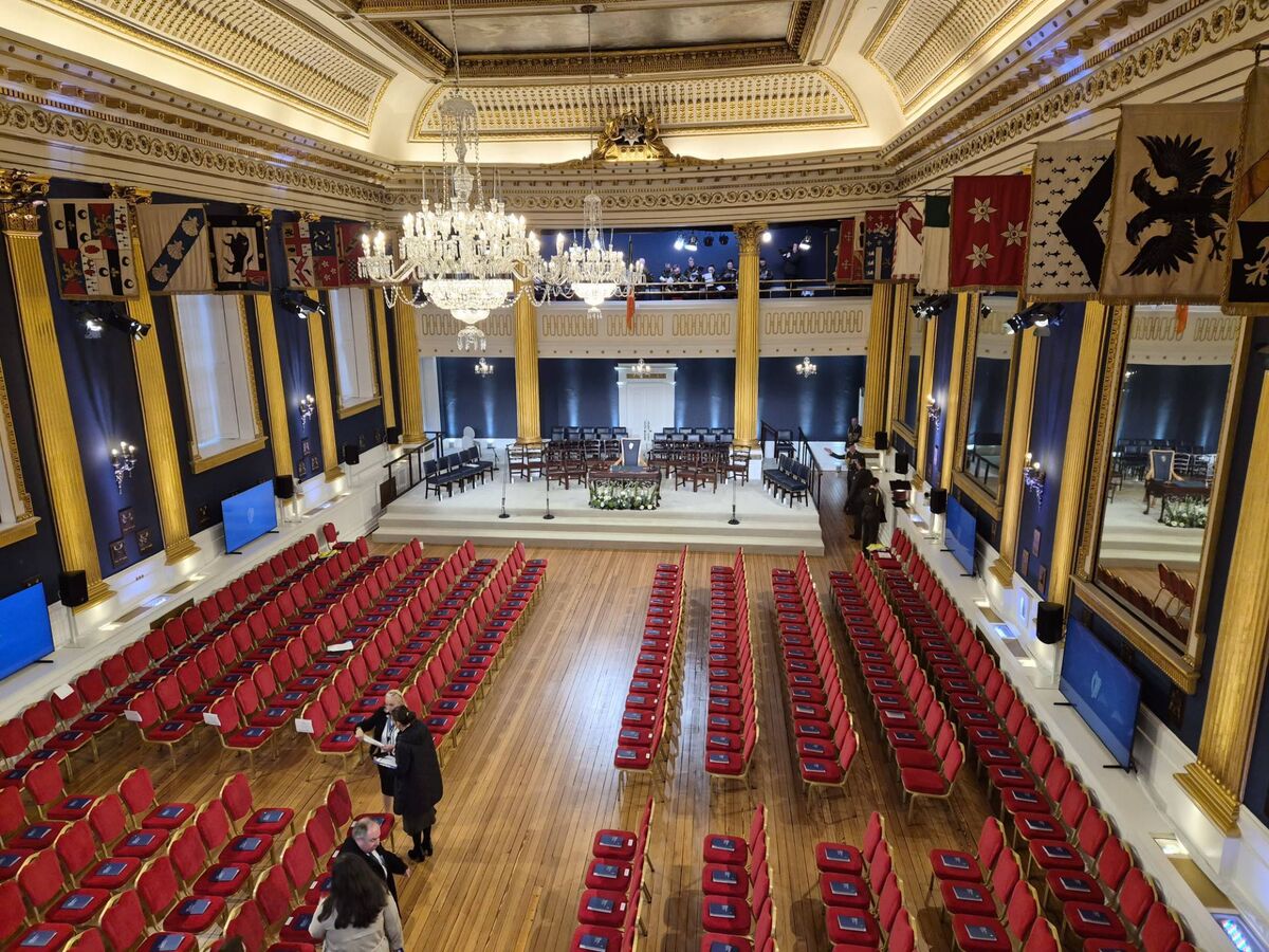 St Patrick's Hall in Dublin Castle. Picture: Paul Hosford