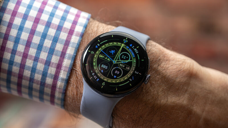 The Pixel Watch 4’s convex glass design adds depth and elegance, giving the screen a 3D effect that’s mesmerising in person. Picture: Noel Campion. The Pixel Watch 4’s convex glass design adds depth and elegance, giving the screen a 3D effect that’s mesmerising in person. Picture: Noel Campion.
