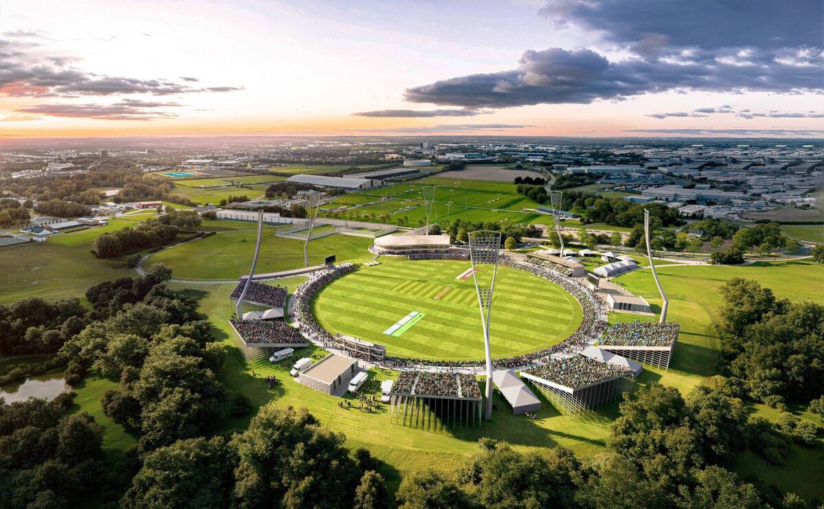 Concept CGI vision of National Cricket Centre at the Sport Ireland campus at Blanchardstown. Concept CGI vision of National Cricket Centre at the Sport Ireland campus at Blanchardstown.