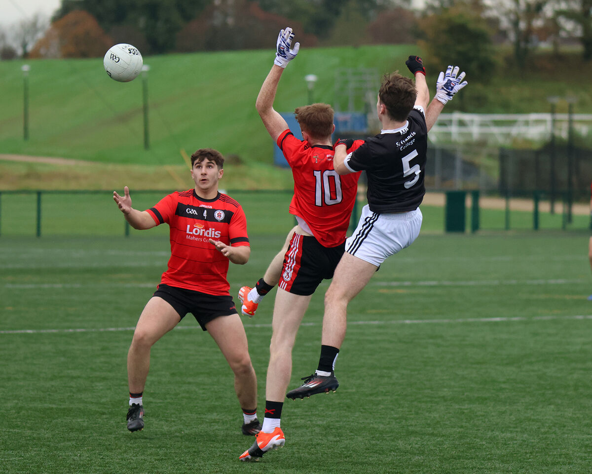 CBS' Arron McAndrew trying to gain possession. Pic: Brendan Gleeson. CBS' Arron McAndrew trying to gain possession. Pic: Brendan Gleeson.