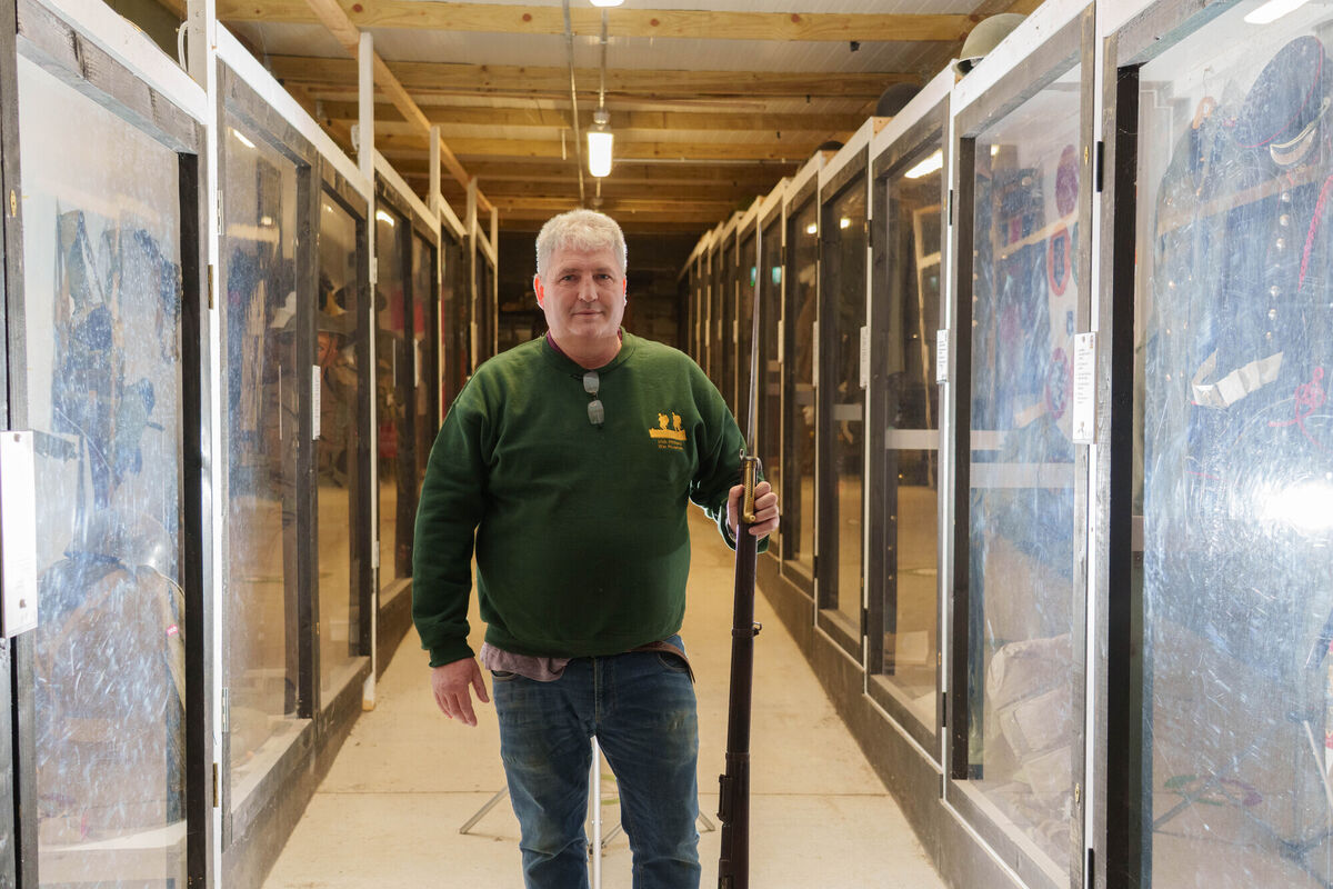 William Sullivan, founder of the Irish Military War Museum in Starinagh, Collon, Co Louth. Photo: Barry Cronin William Sullivan, founder of the Irish Military War Museum in Starinagh, Collon, Co Louth. Photo: Barry Cronin