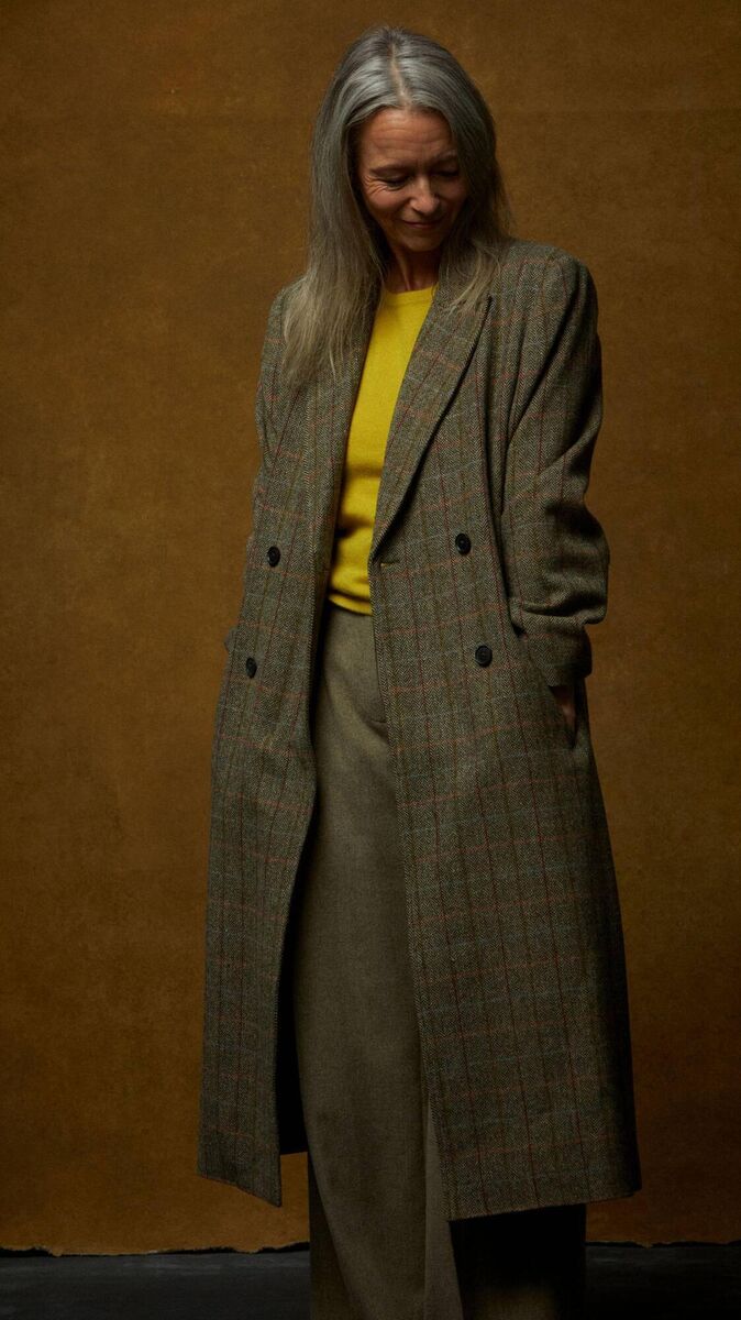 'Beryl' herringbone tweed coat, Helen McAlinden, €599