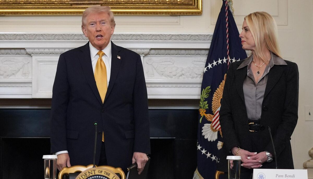 President Donald Trump and US Attorney General Pam Bondi. File Picture: AP Photo/Evan Vucci