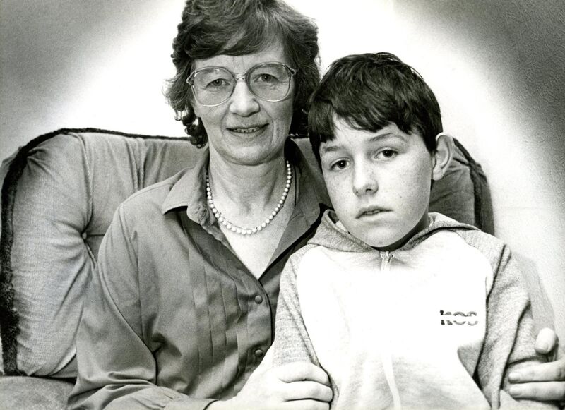 Alice Cairns and her other son, Eoin, at their home. Picture: Eamonn Farrell/RollingNews.ie