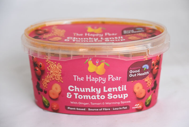 The Happy Pear chunky lentil &amp; tomato soup. Picture: Larry Cummins