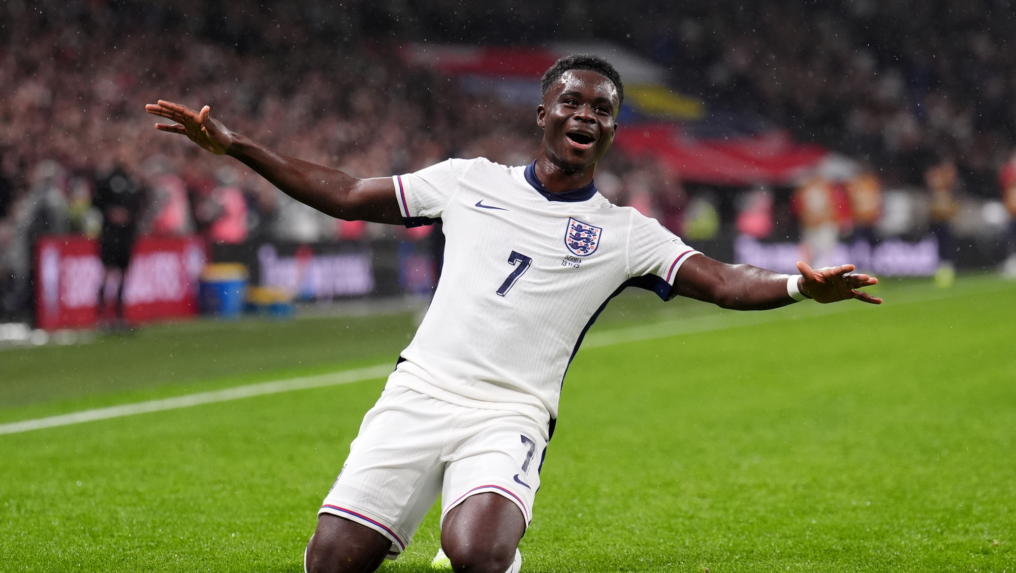 England beat Serbia to maintain 100% World Cup qualifying record