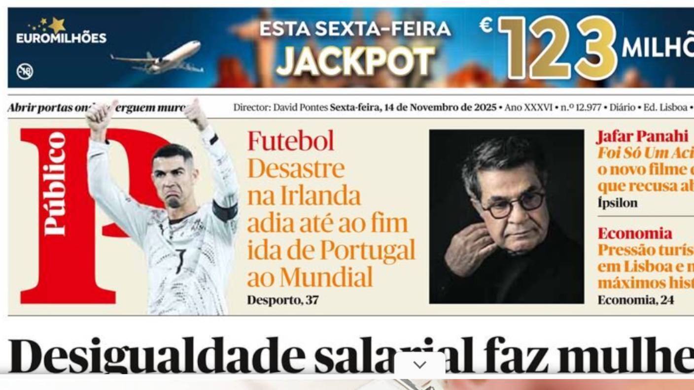 Portuguese media reaction to Ireland 'disaster': Ronaldo should be ashamed 